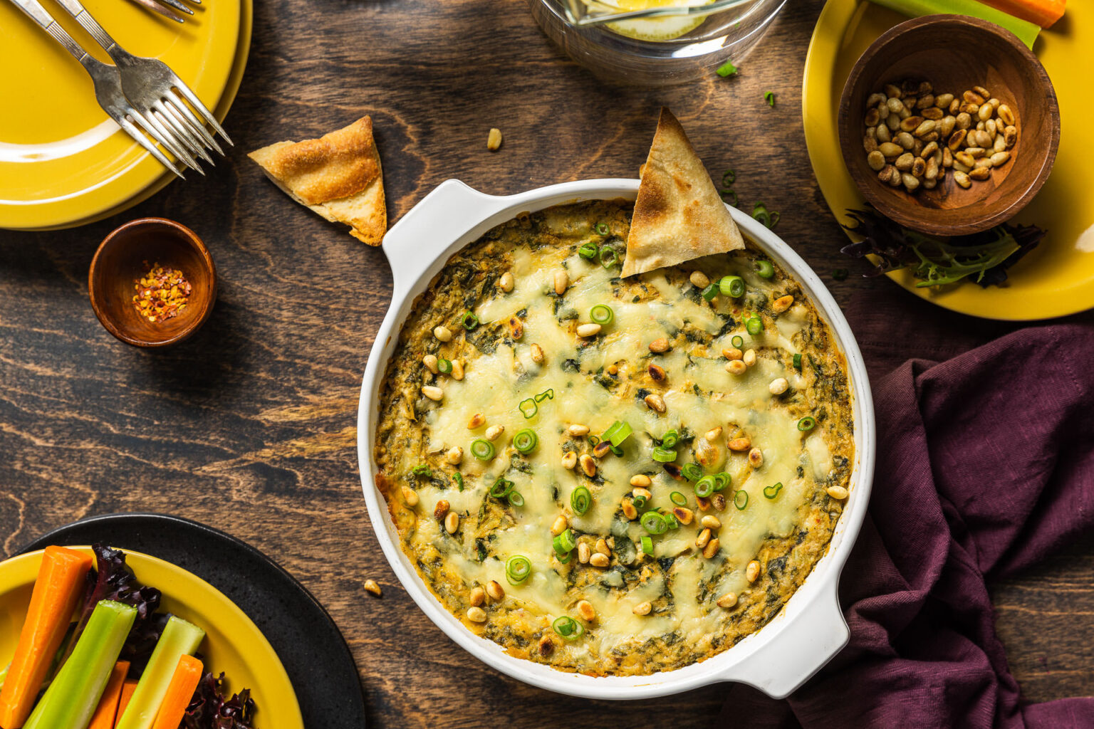 Warm White Bean, Spinach & Artichoke Dip Michigan Beans